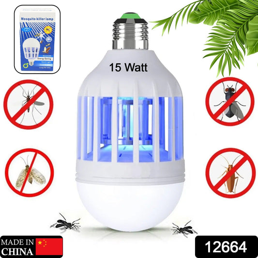 15W Mosquito Killer Lamp E27 Summer Moths Flying Insects Led Zapper Mosquito Killer Lamp Light Bulb Household