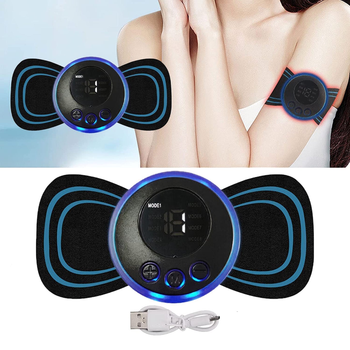 Body Massager Wireless Portable Neck Massager with 8 Modes (Pack of 1)