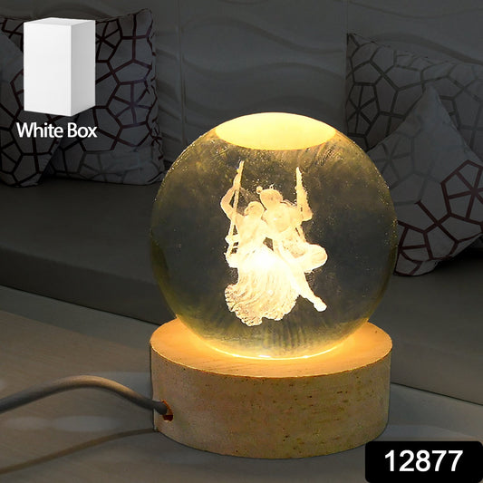 3D Crystal Ball lamps for Bedroom 3D Lamps for Home Decoration 3D Crystal Ball Night Light Gifts for Women Gifts for Men Room Decor Items for Bedroom for Friend and Family (1 Pc)