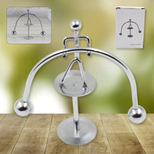 Mini steel balance toy for desk decor, perpetual motion