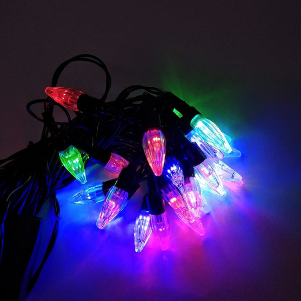 Multi-color LED flower design string light