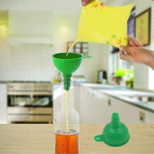 Flexible silicone funnel for easy transfer of liquids and food