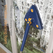 360° Rotatable Mop Triangle Mop with Long Handle (1 Pc / 113 Cm)