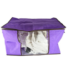 Clothing storage bag with zipper, non-woven storage bag for storing the clothes and sarees.