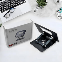 Aluminum Alloy 360°Rotating Bracket, Adjustable Laptop Stand, Portable Foldable Ergonomic Laptop Support