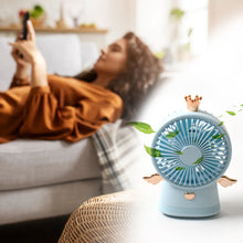 Cute Electric Mini Handheld Fan, Portable USB Rechargeable Mini Fan for Home, Office, Travel and Outdoor Use (1 Pc)