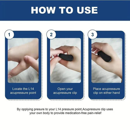 Sugar Control LI4 Acupressure Point Clip, Hand Pressure Massage Clip (1 Pc / Mix Color)