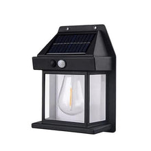 Solar Wall Lights / Lamp Outdoor, Wireless Dusk to Dawn Porch Lights Fixture, Solar Wall Lantern with 3 Modes & Motion Sensor, Waterproof Exterior Lighting with Clear Panel (1 Pc )