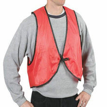 Economy Safety Vest, Soft Vinyl with Tie Closure for Identifying Staff and Volunteers Adult PVC Safety Vest High Visibility for Outdoor Operator