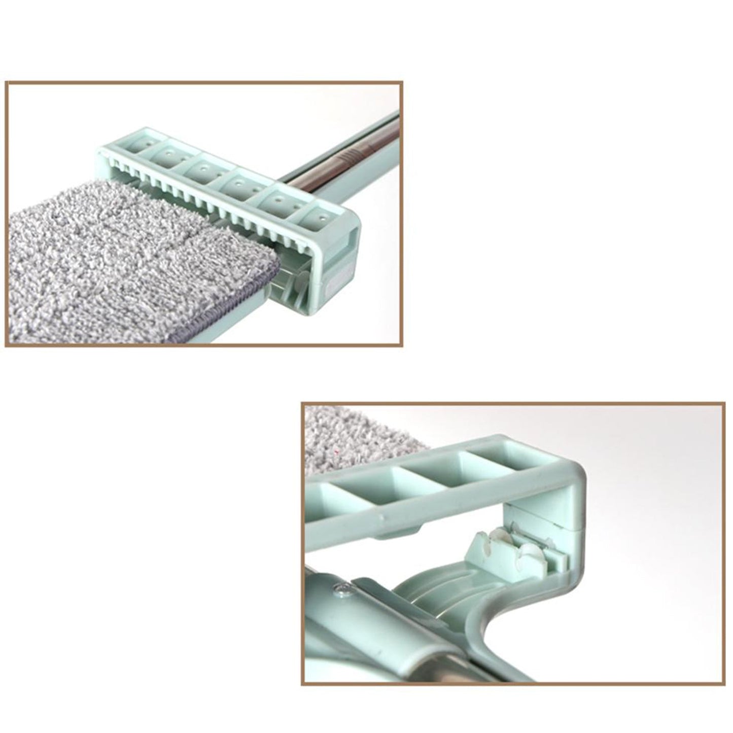 360° rotation flat mop, floor cleaner with microfiber squeeze pad