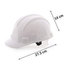 Side view of the helmet, showing its construction and design for impact resistance