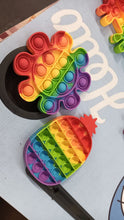 Colorful sensory toy with multiple push pop bubbles for stress relief