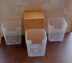 3Pcs Clear Plastic Organizer Storage Versatile Kitchen Drawer Organizer Tray for Desk, Makeup, Bathroom, Kitchen Pantry Cabinet